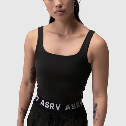 W022. LYCRA® 2-in-1 Tank Top - Black | ASRV
