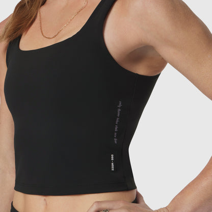 W022. LYCRA® 2-in-1 Tank Top - Black | ASRV