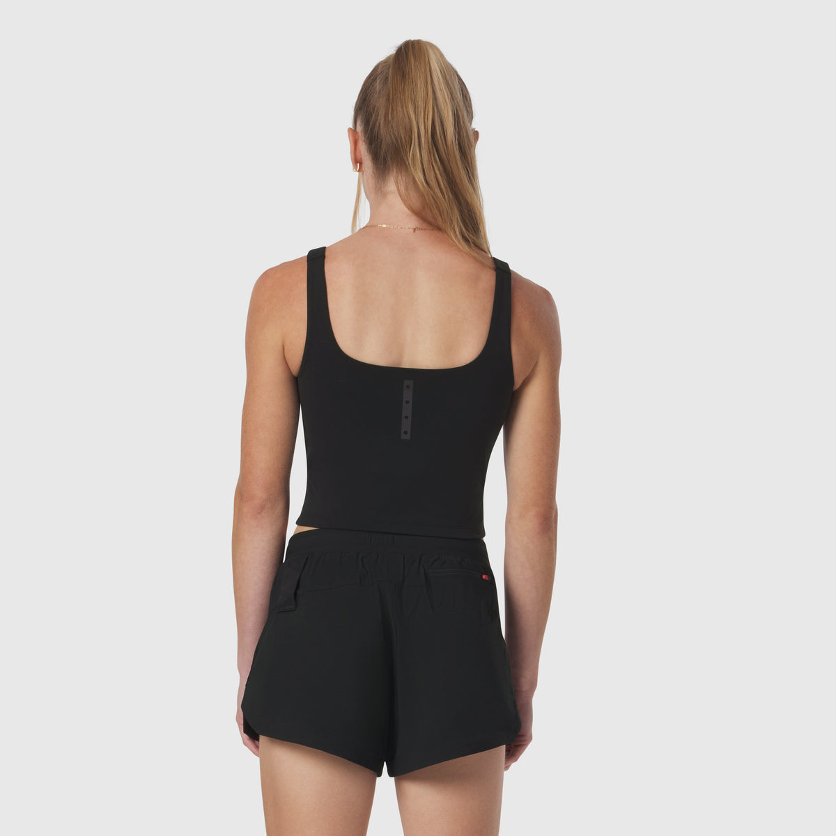 W022. LYCRA® 2-in-1 Tank Top - Black | ASRV