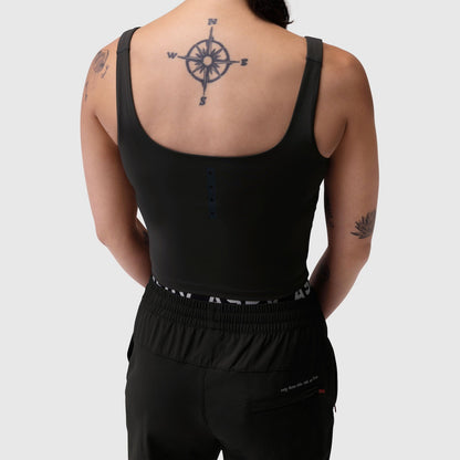 W022. LYCRA® 2-in-1 Tank Top - Black | ASRV