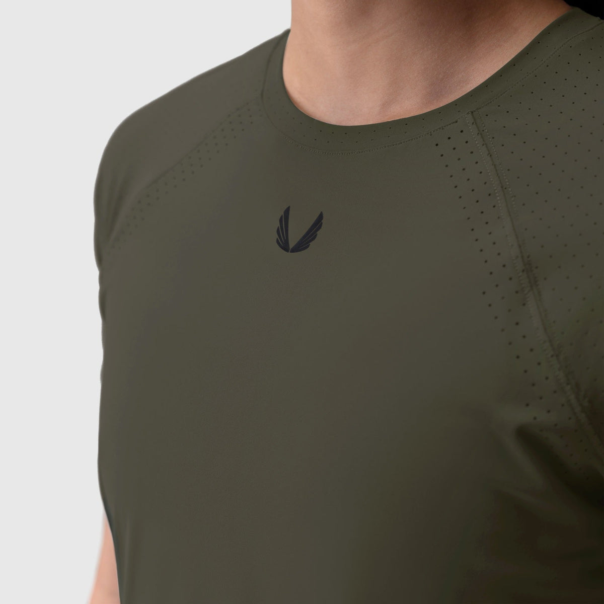 W017. Laser-Vent™ Established Tee - Olive | ASRV