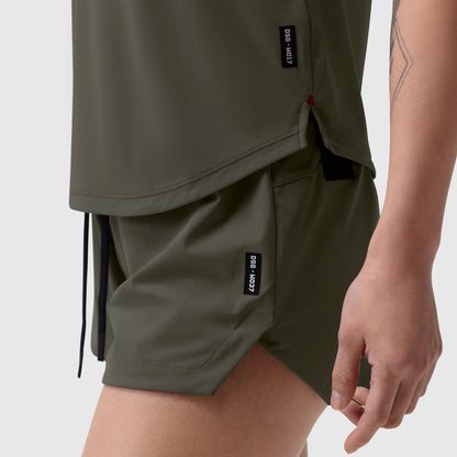 W017. Laser-Vent™ Established Tee - Olive | ASRV