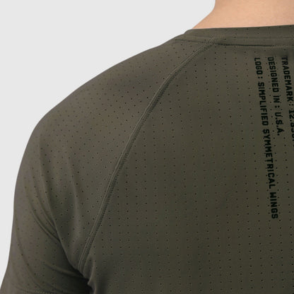 W017. Laser-Vent™ Established Tee - Olive | ASRV