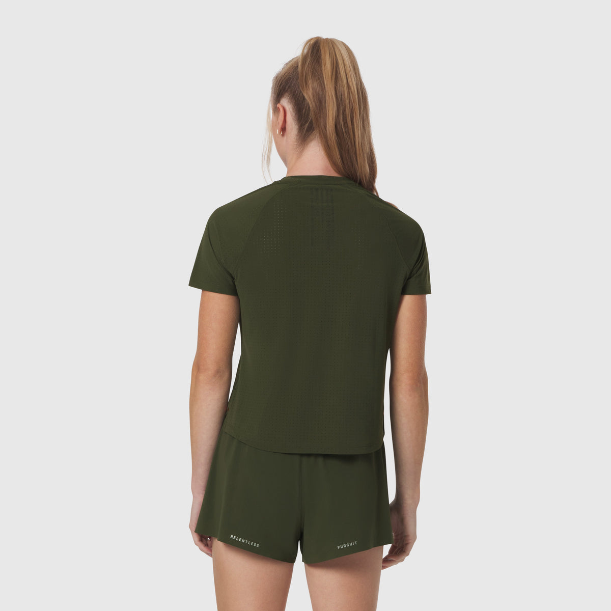 W017. Laser-Vent™ Established Tee - Olive | ASRV