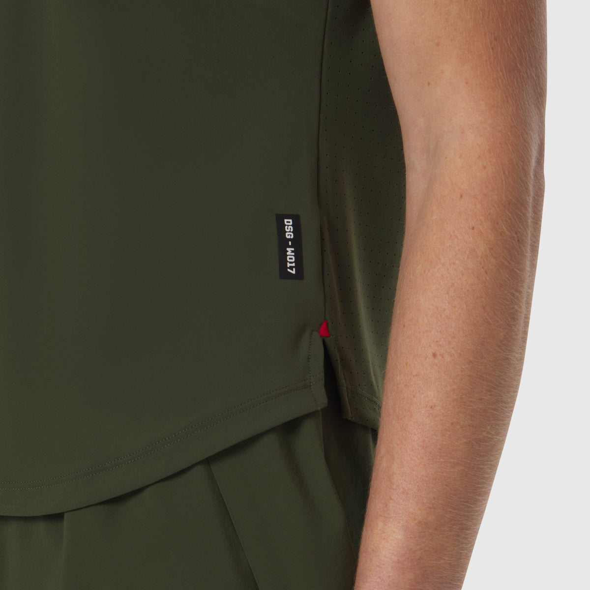 W017. Laser-Vent™ Established Tee - Olive | ASRV