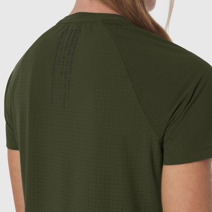 W017. Laser-Vent™ Established Tee - Olive | ASRV