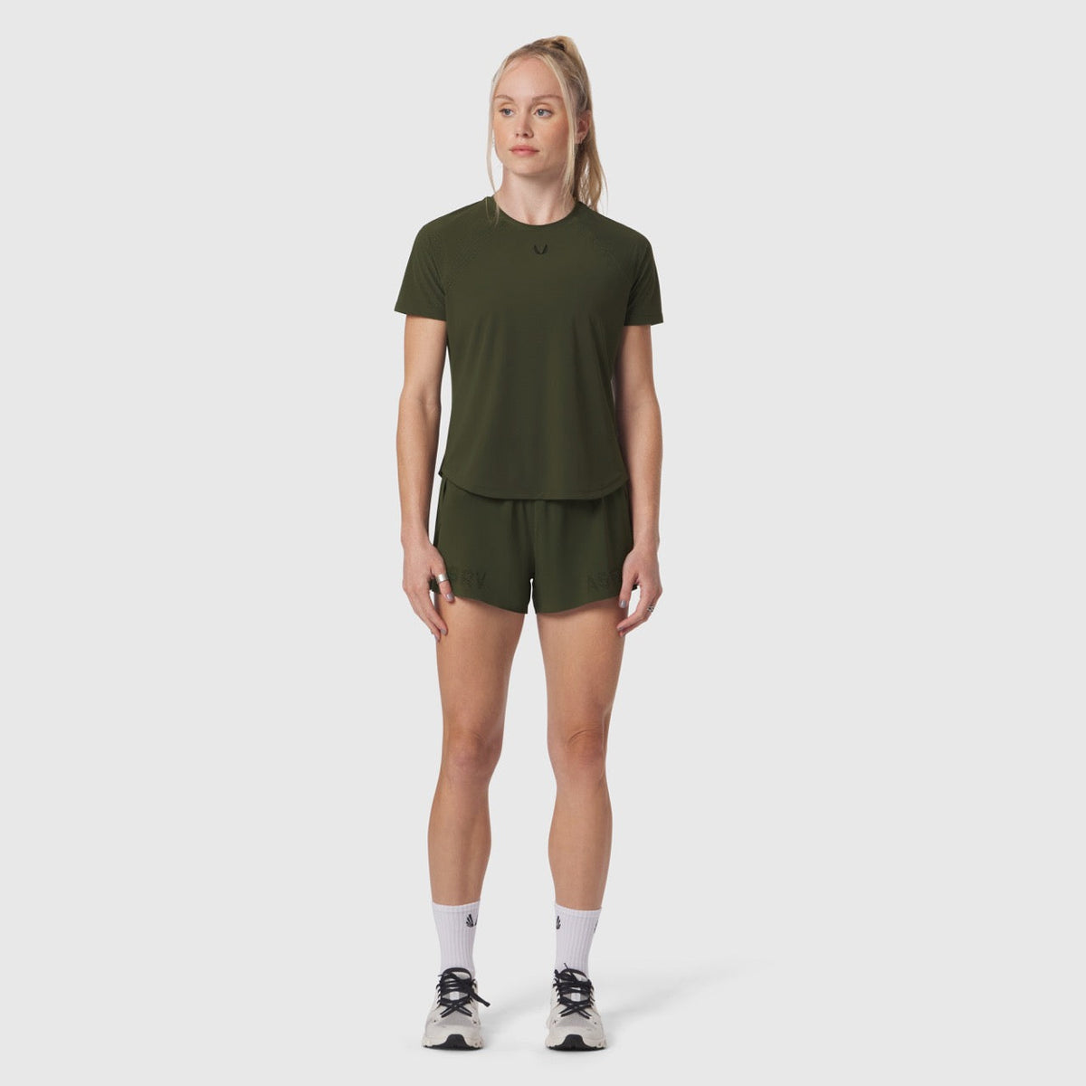 W017. Laser-Vent™ Established Tee - Olive | ASRV