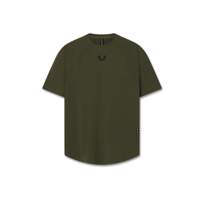 W017. Laser-Vent™ Established Tee - Olive | ASRV