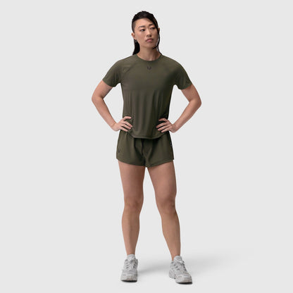 W017. Laser-Vent™ Established Tee - Olive | ASRV