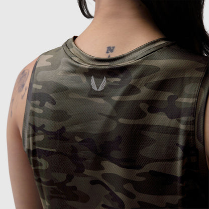W020. AeroSilver® Tank Top - Dark Camo "RP" | ASRV