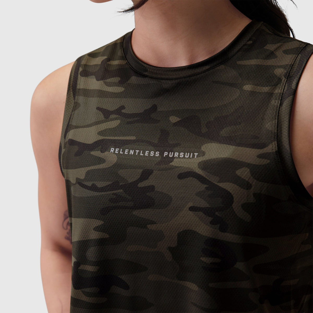 W020. AeroSilver® Tank Top - Dark Camo "RP" | ASRV
