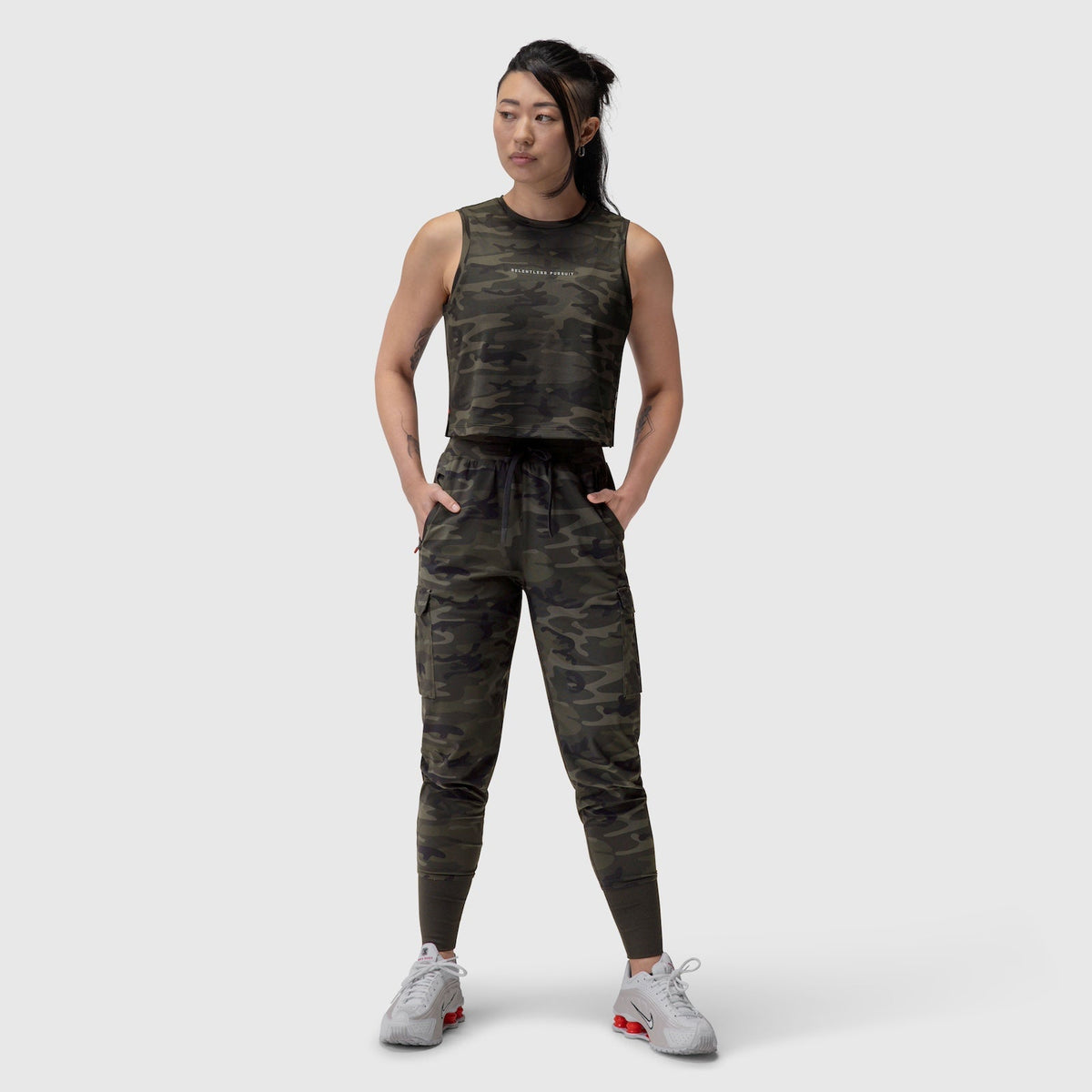 W020. AeroSilver® Tank Top - Dark Camo "RP" | ASRV