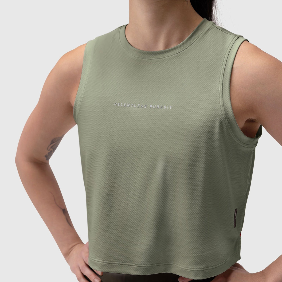 W020. AeroSilver® Tank Top - Sage "RP" | ASRV
