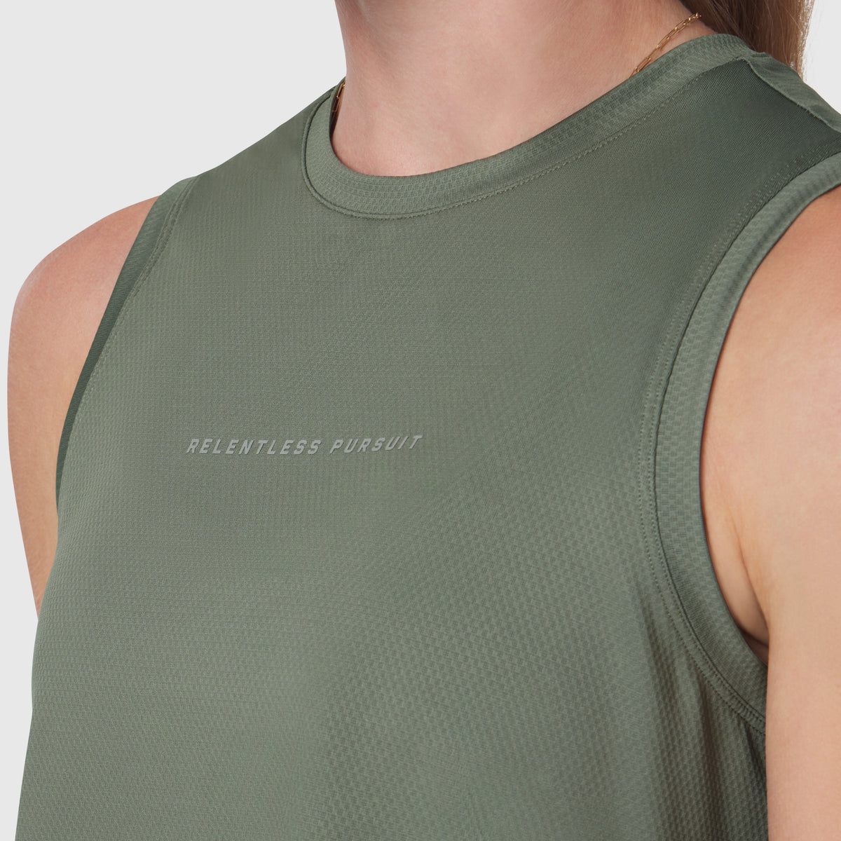 W020. AeroSilver® Tank Top - Sage "RP" | ASRV