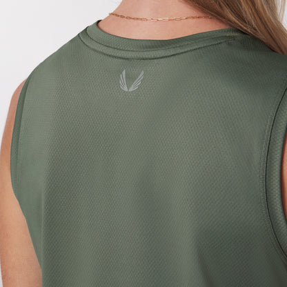 W020. AeroSilver® Tank Top - Sage "RP" | ASRV
