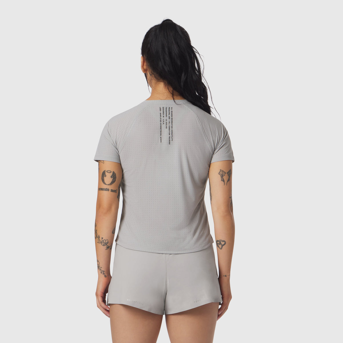 W017. Laser-Vent™ Established Tee - Slate Grey | ASRV