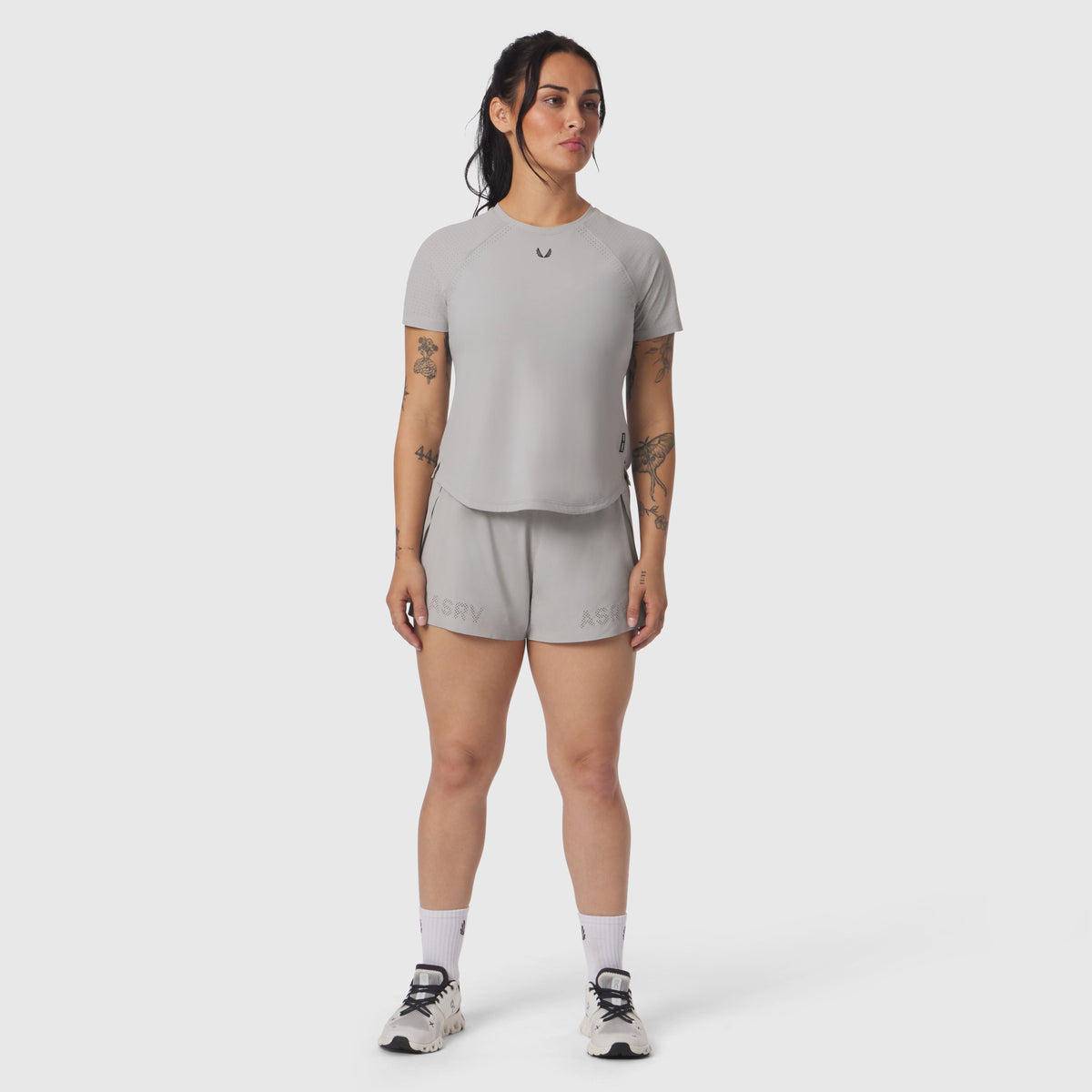 W017. Laser-Vent™ Established Tee - Slate Grey | ASRV