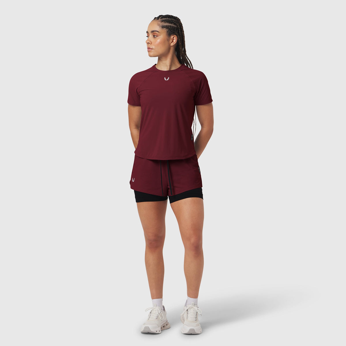 W017. Laser-Vent™ Established Tee - Crimson | ASRV