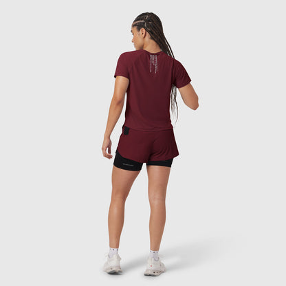 W017. Laser-Vent™ Established Tee - Crimson | ASRV