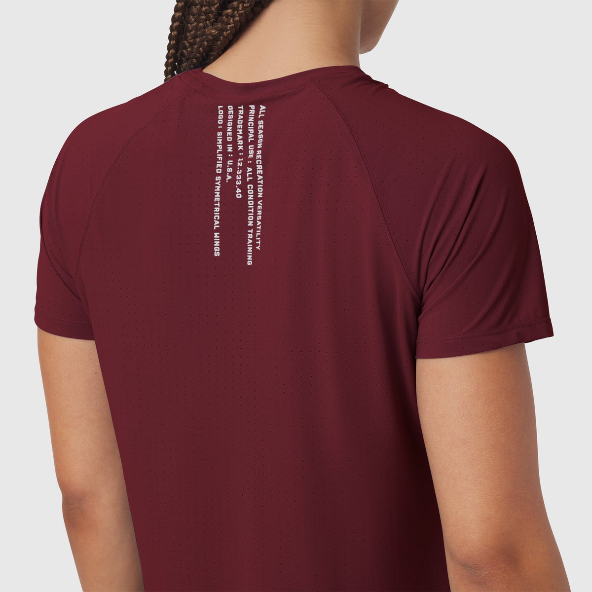 W017. Laser-Vent™ Established Tee - Crimson | ASRV