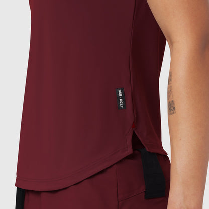 W017. Laser-Vent™ Established Tee - Crimson | ASRV