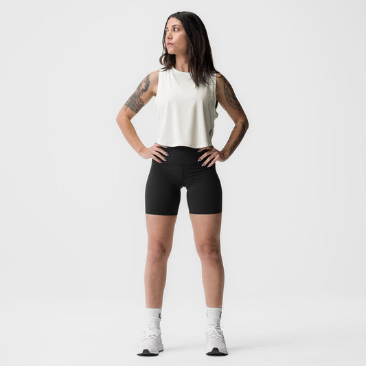 ASRV x Equinox AeroSilver® Cropped Training Tank - Ivory Cream | ASRV