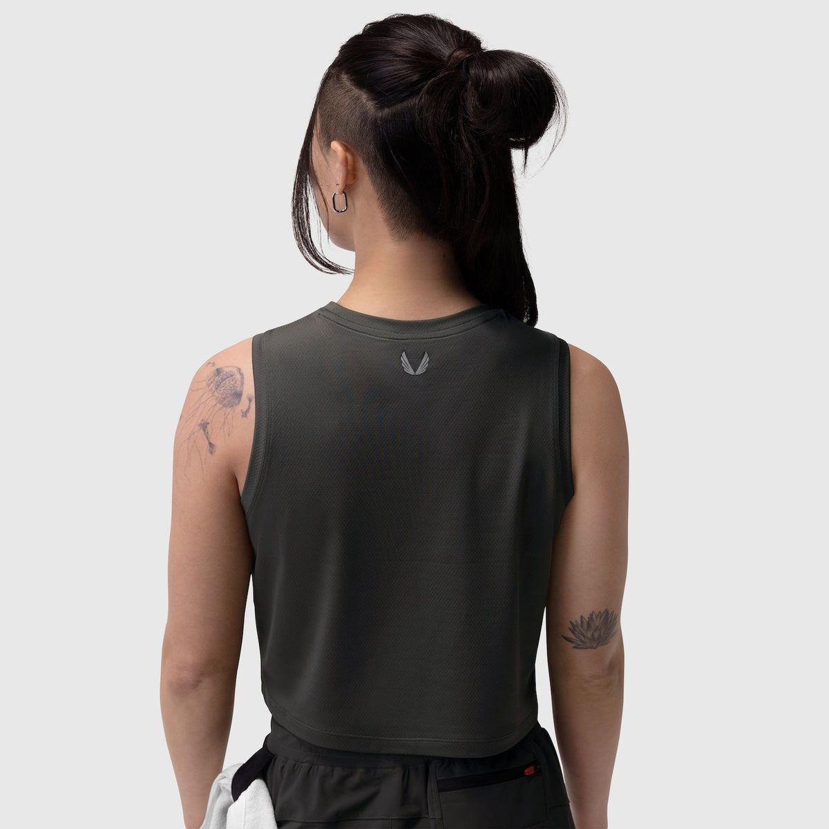 W020. AeroSilver® Tank Top - Black "RP" | ASRV