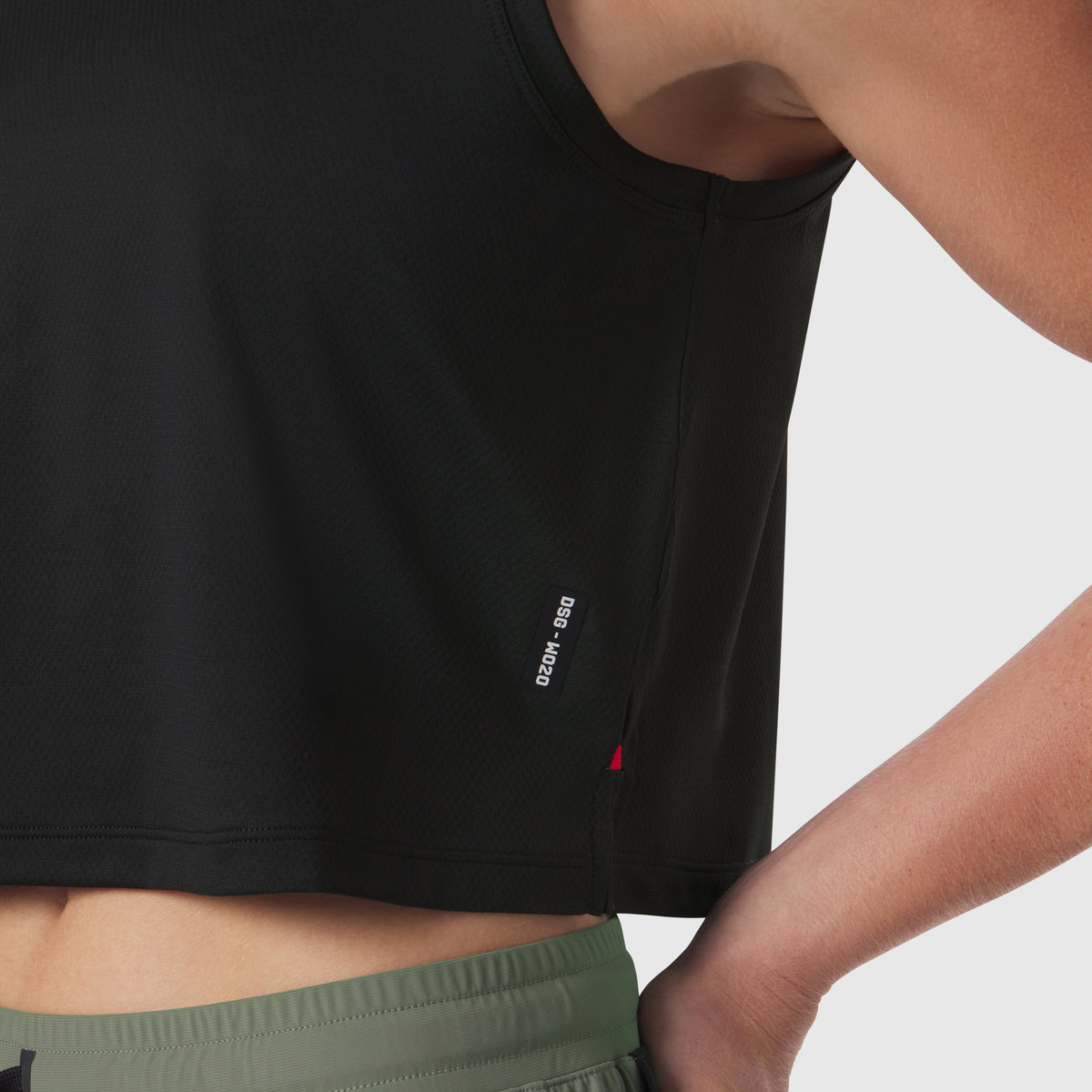 W020. AeroSilver® Tank Top - Black "RP" | ASRV