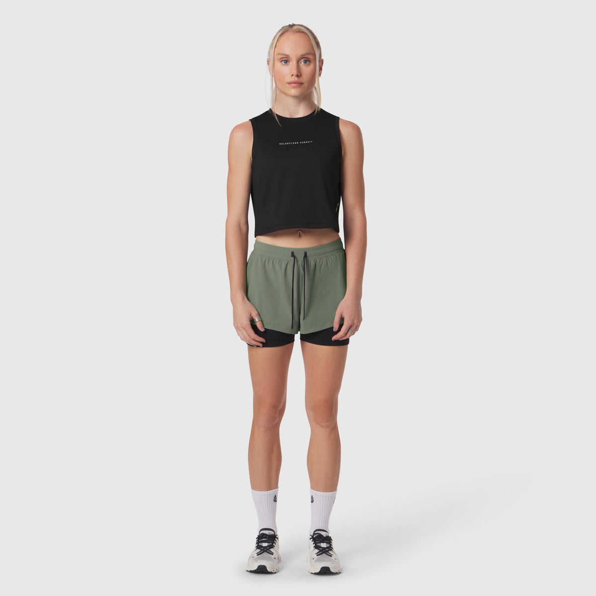 W020. AeroSilver® Tank Top - Black "RP" | ASRV