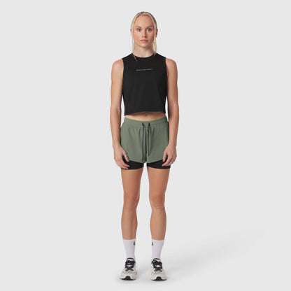 W020. AeroSilver® Tank Top - Black "RP" | ASRV