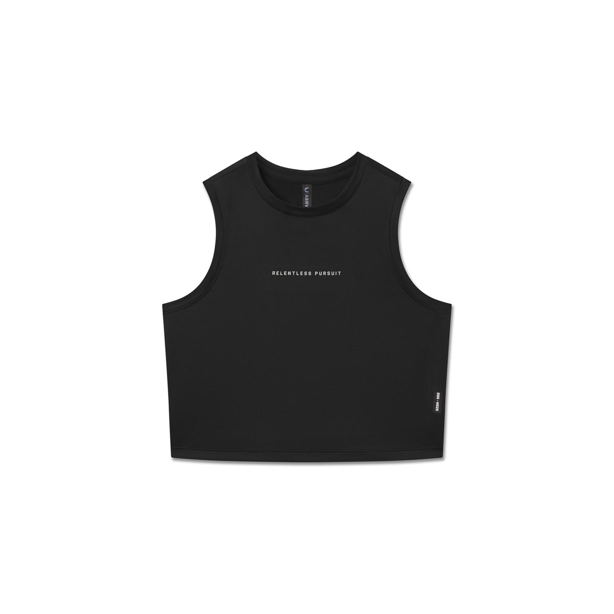 W020. AeroSilver® Tank Top - Black "RP" | ASRV