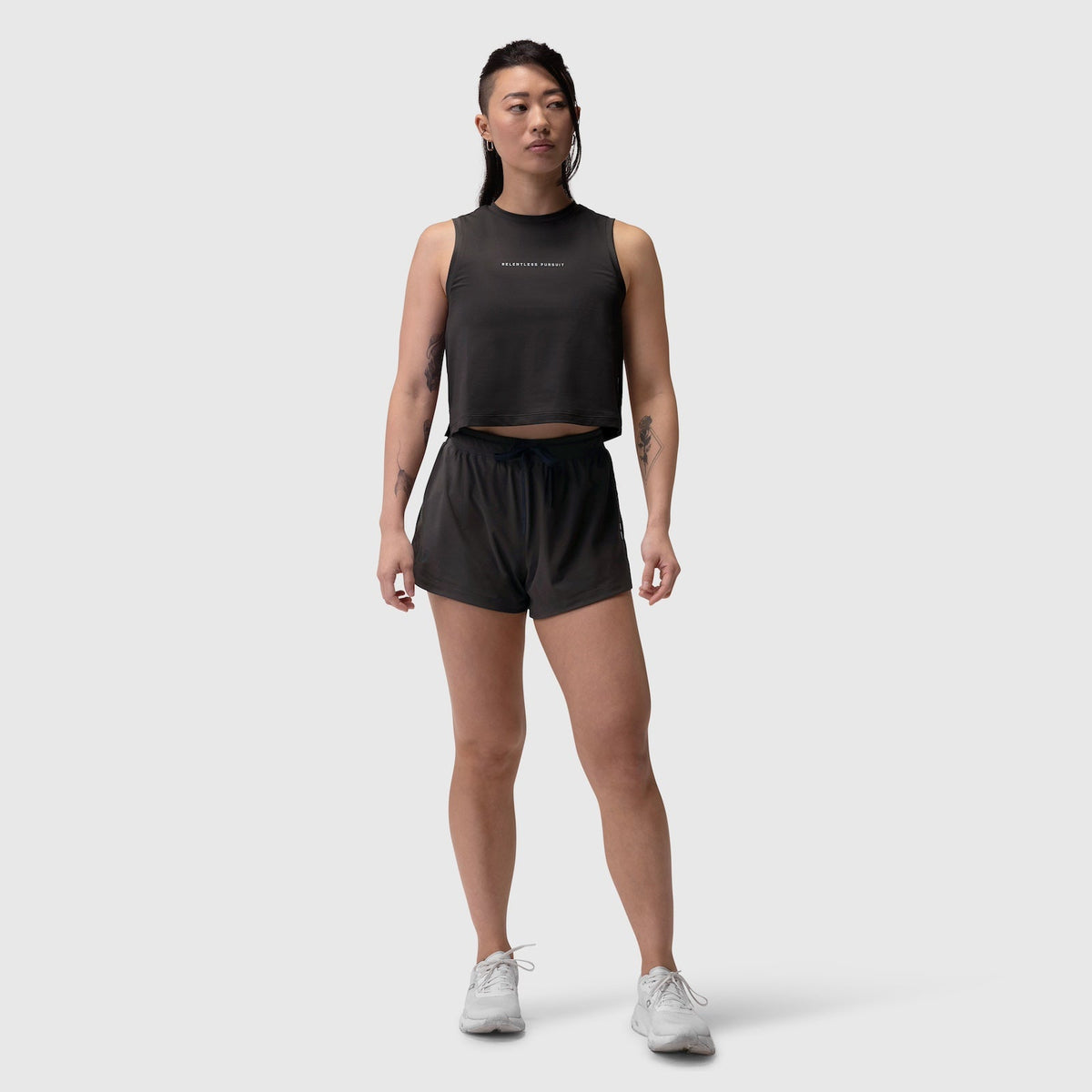 W020. AeroSilver® Tank Top - Black "RP" | ASRV