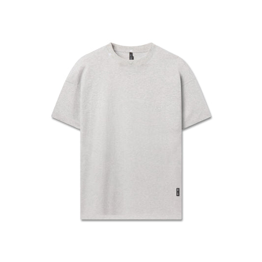 1102. Distressed Relaxed Tee - Heather Grey | ASRV