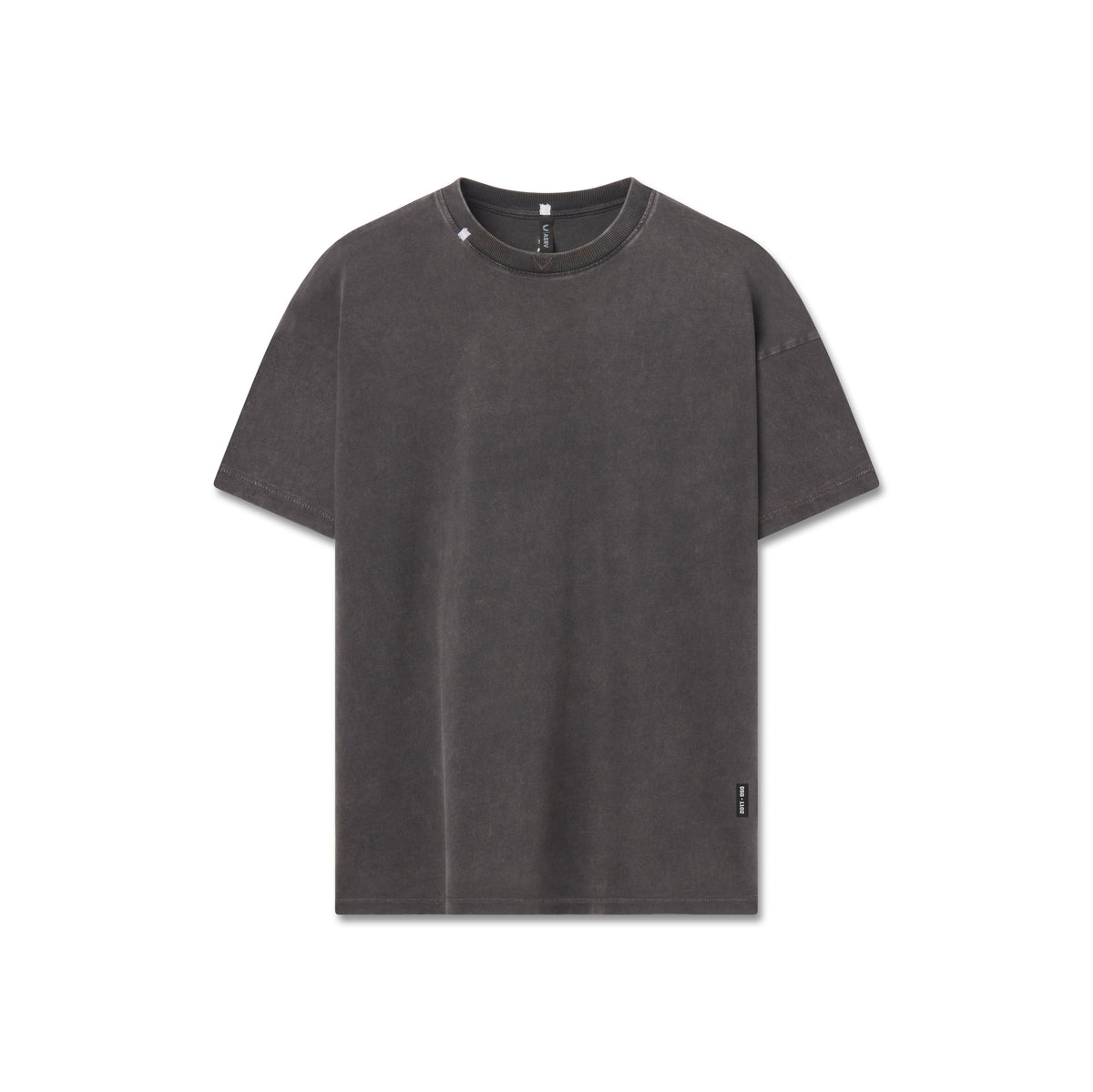 1102. Distressed Relaxed Tee - Black | ASRV