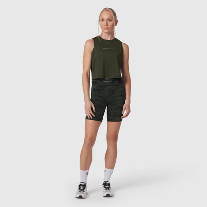 W020. AeroSilver® Tank Top - Olive "RP" | ASRV