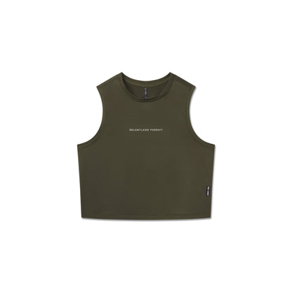 W020. AeroSilver® Tank Top - Olive "RP" | ASRV