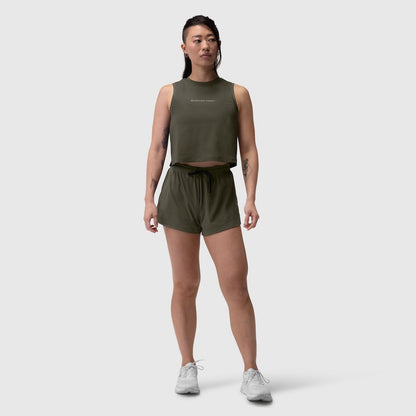 W020. AeroSilver® Tank Top - Olive "RP" | ASRV
