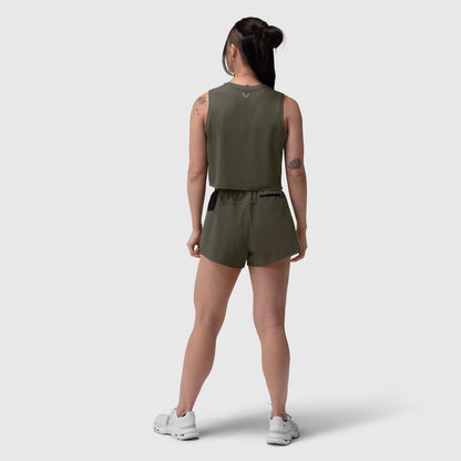 W020. AeroSilver® Tank Top - Olive "RP" | ASRV