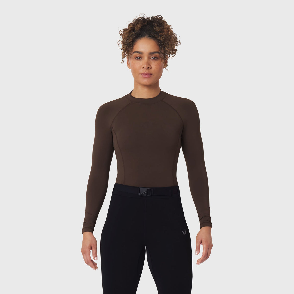 W058. LYCRA® ADAPTIV Baselayer Longsleeve - Dark Earth | ASRV