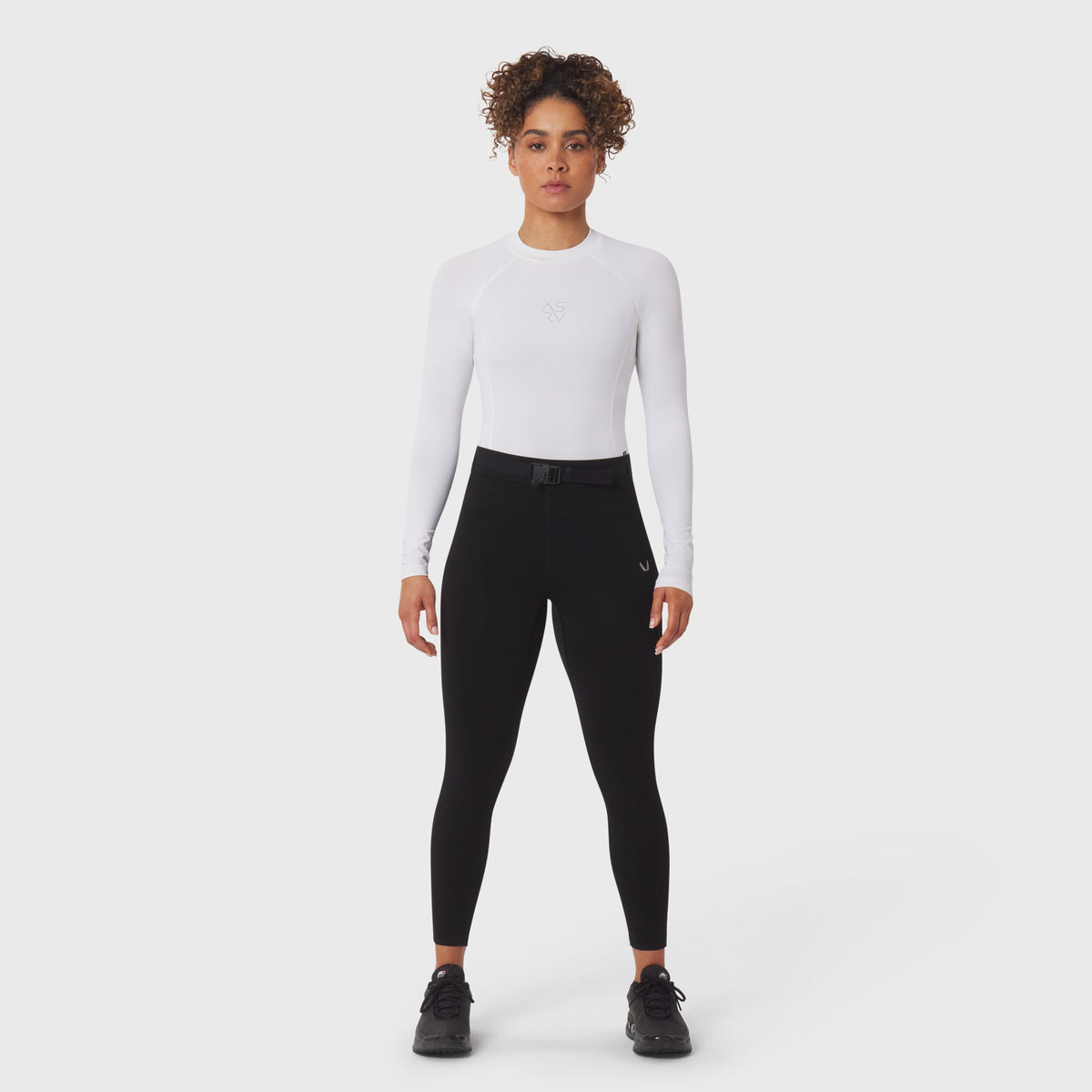 W058. LYCRA® ADAPTIV Baselayer Longsleeve - White | ASRV