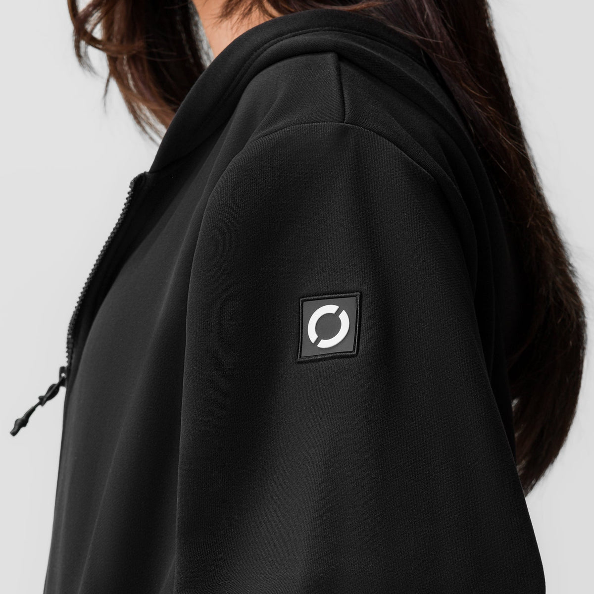 ASRV x Equinox Sorona® French-Terry Oversized Zip Hoodie - Black | ASRV
