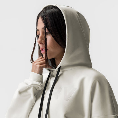 ASRV x Equinox Sorona® French-Terry Cropped Hoodie - Ivory Cream | ASRV