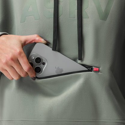 ASRV x Equinox Sorona® French-Terry Cropped Hoodie - Sage | ASRV