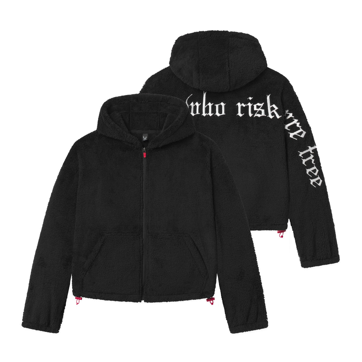 1005. Women's Sherpa Recovery Full Zip Hoodie - Black/White | ASRV