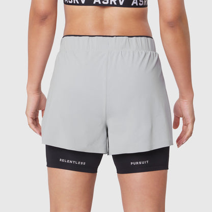 W087. Aerotex™ Side Split Liner Short - Slate Grey | ASRV
