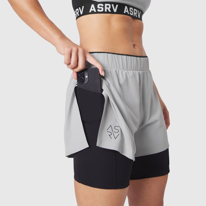 W087. Aerotex™ Side Split Liner Short - Slate Grey | ASRV