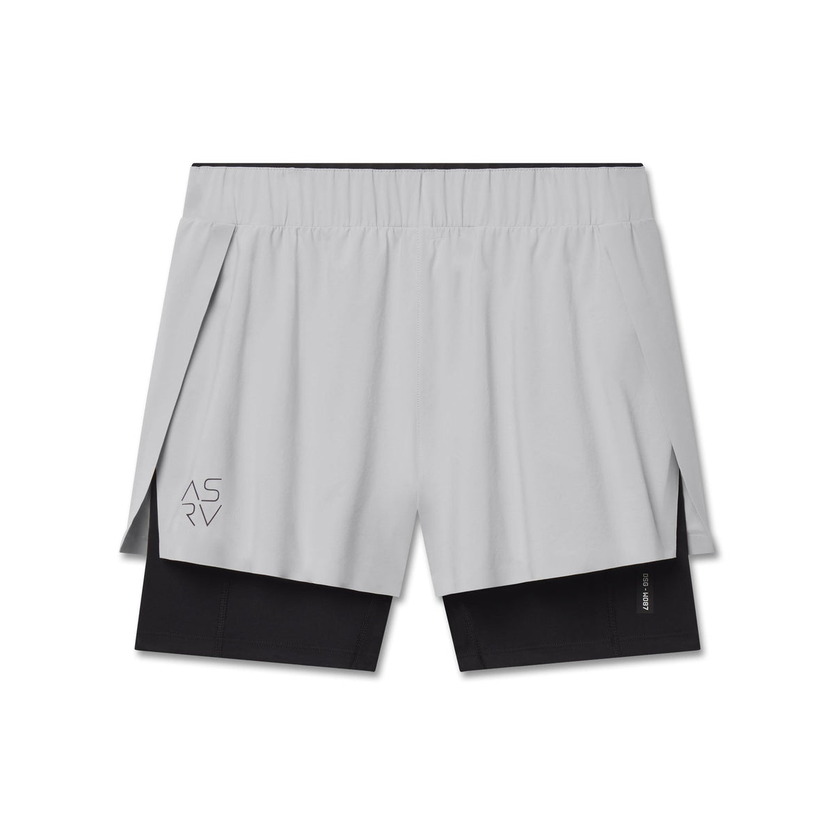 W087. Aerotex™ Side Split Liner Short - Slate Grey | ASRV