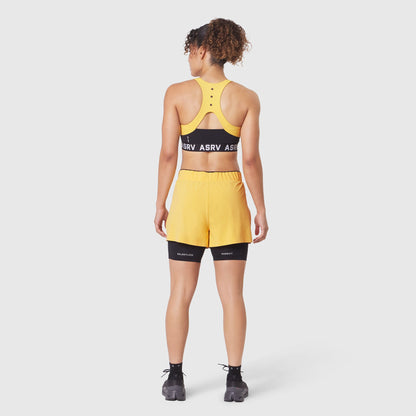 W087. Aerotex™ Side Split Liner Short - Amber | ASRV