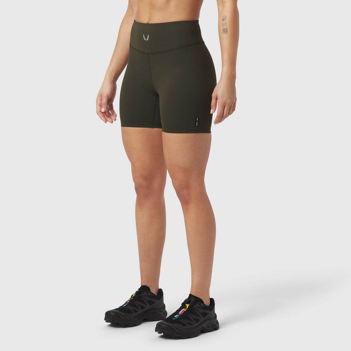 W064. LYCRA® ADAPTIV Biker Short - Olive | ASRV
