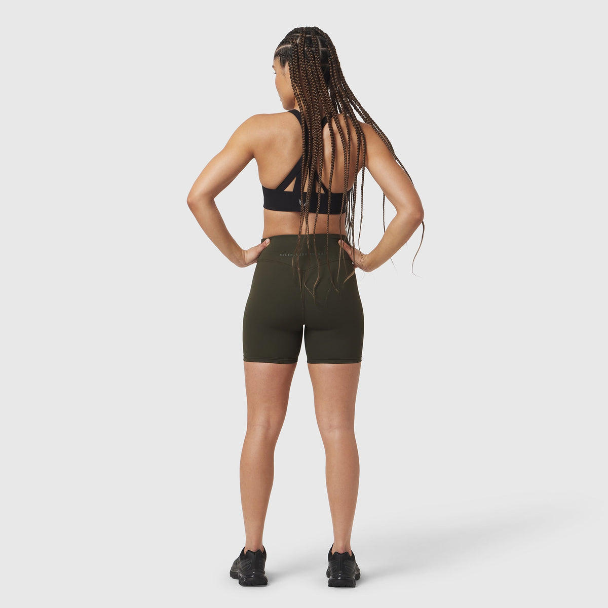 W064. LYCRA® ADAPTIV Biker Short - Olive | ASRV